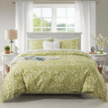 HoneiLife Wildflower Duvet Cover King - 100% Cotton Comforter Cover Sets, 3-PC Comfortable Floral Duvet Cover Sets, Soft & Breat