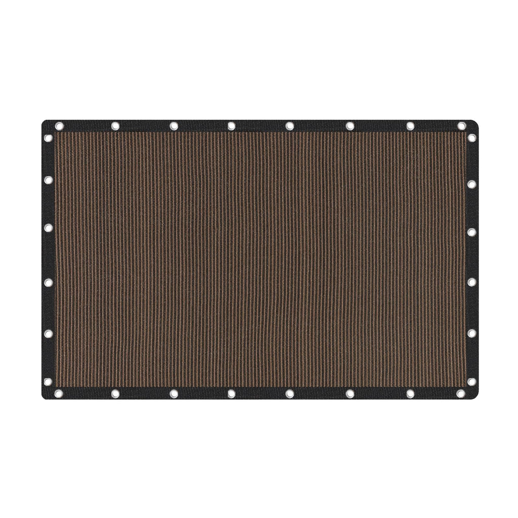 Vicllax 90% Shade Fabric Sun Shade Cloth Privacy Screen With Reinforced Grommets For Outdoor Patio Garden Pergola Cover Canopy 10X14 Ft, Mocha