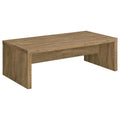 Coaster Home Furnishings Lynette Rectangular Eco Friendly Engineered Wood Coffee Table For Living Room Cocktail Sofa Table Wood Look Laminate Veneer Mango Brown 704128