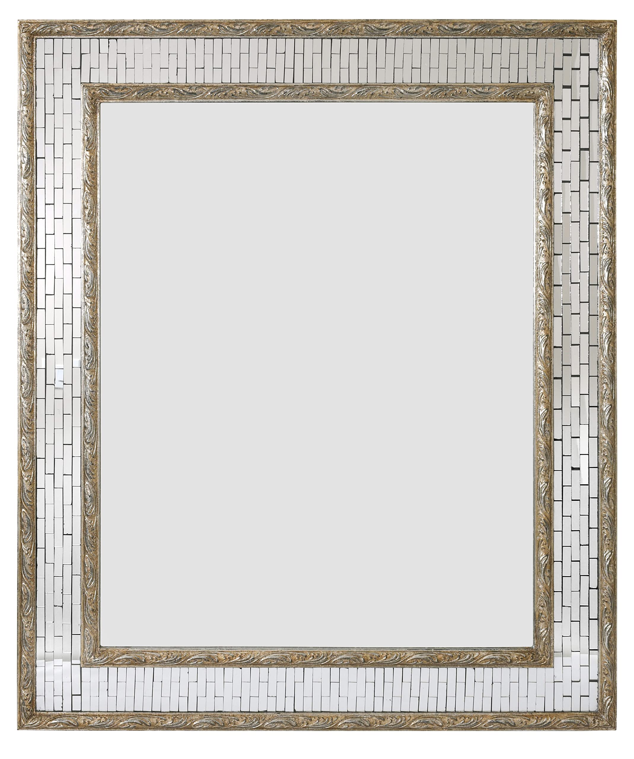 Silver Facet Mirror