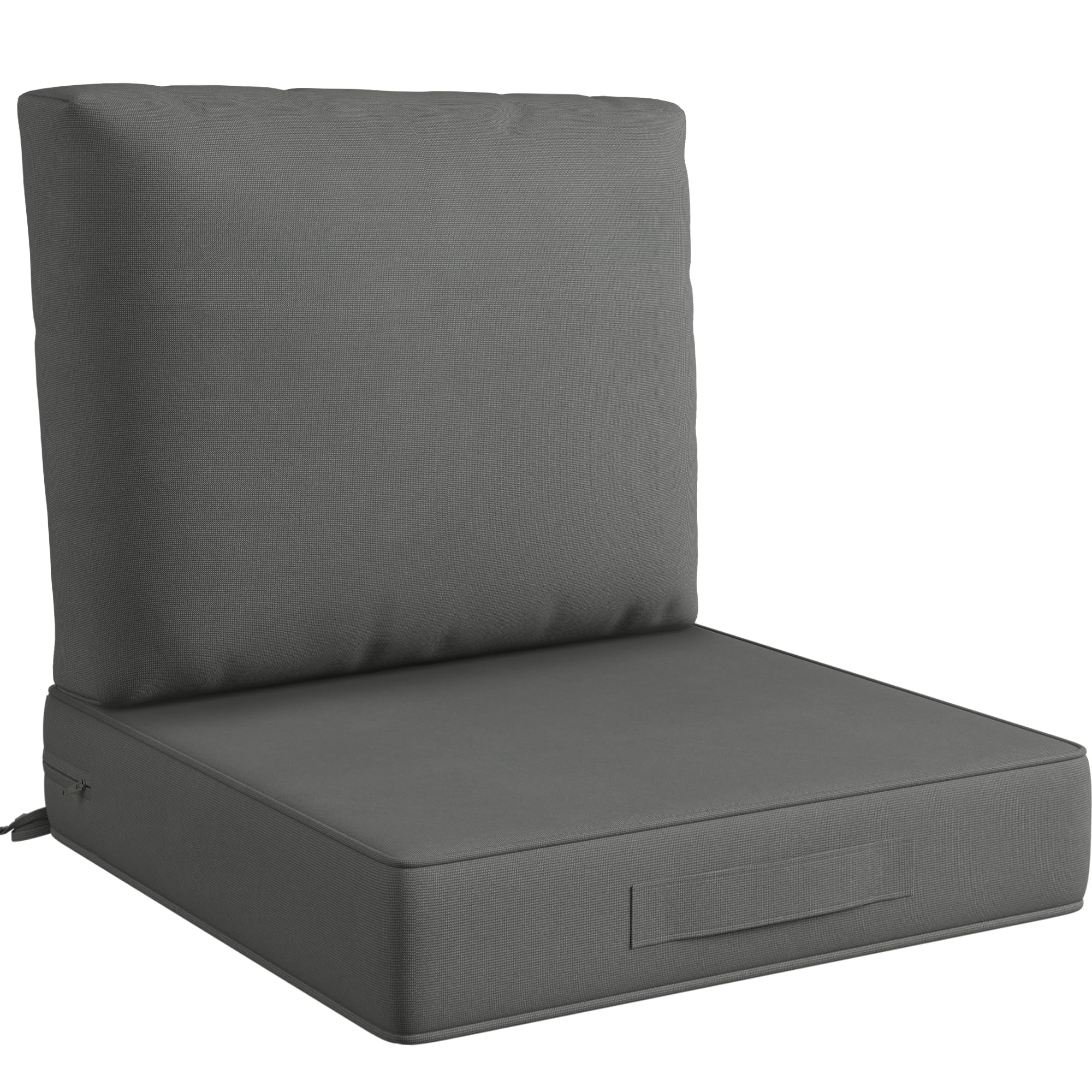 Codi 24X24 Outdoor Seat Cushions, Deep Seats Replacement Chair Cushion For Outside Couch, Sofa, Chairs, Waterproof For Patio Fur