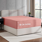 Nestlé Pink Clay California King Fitted Sheet - Extra Deep Pocket Cal King Microfiber Bed Sheet, Ultra Soft - Fits Up To 24 Inch Mattress