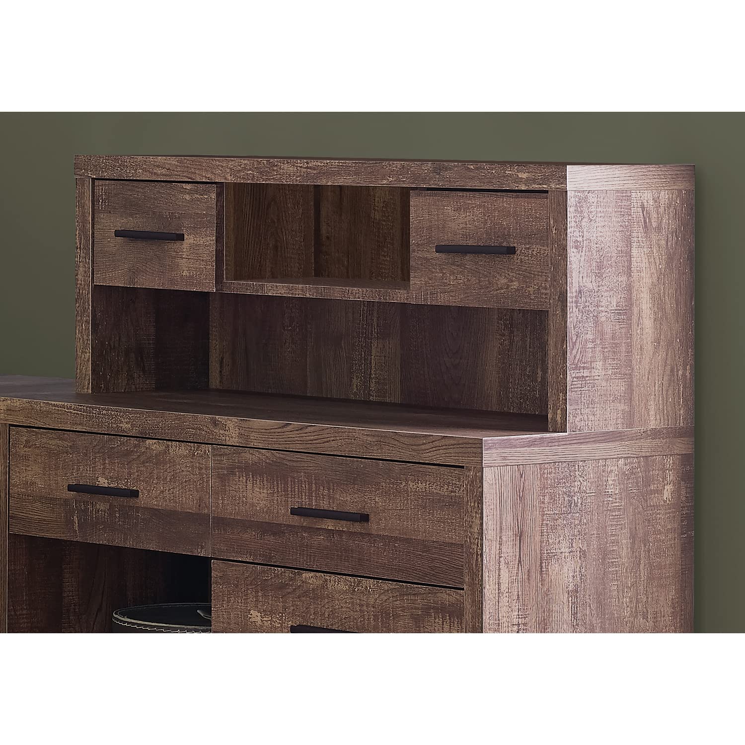 Monarch Specialties Computer Desk, Home Office, Corner, Left, Right Set-Up, Storage Drawers, L Shape, Work, Laptop, Laminate, Contemporary, Modern Brown