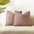 Juspurbet Jam Boucle Throw Pillow Covers 16X16 Inch Set Of 2 For Couch Bedroom Sofa Living Room Decorative Soft Thick Textured C