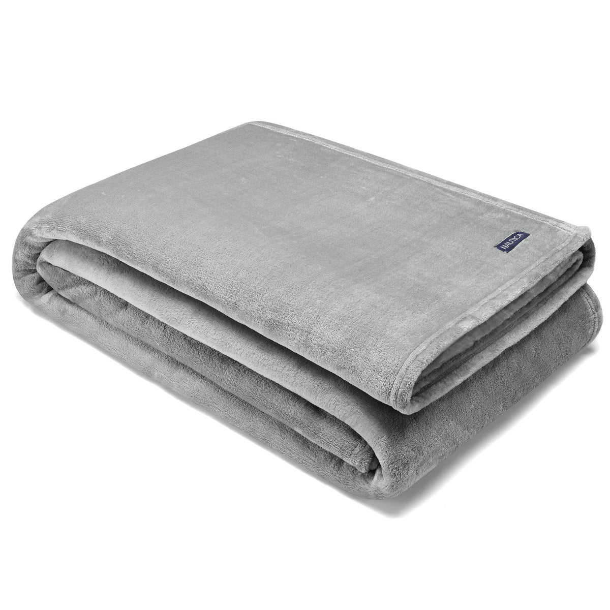 Nautica - King Blanket, Super Soft Plush Fleece, Warm & Cozy Bedding (Solid Grey, King)