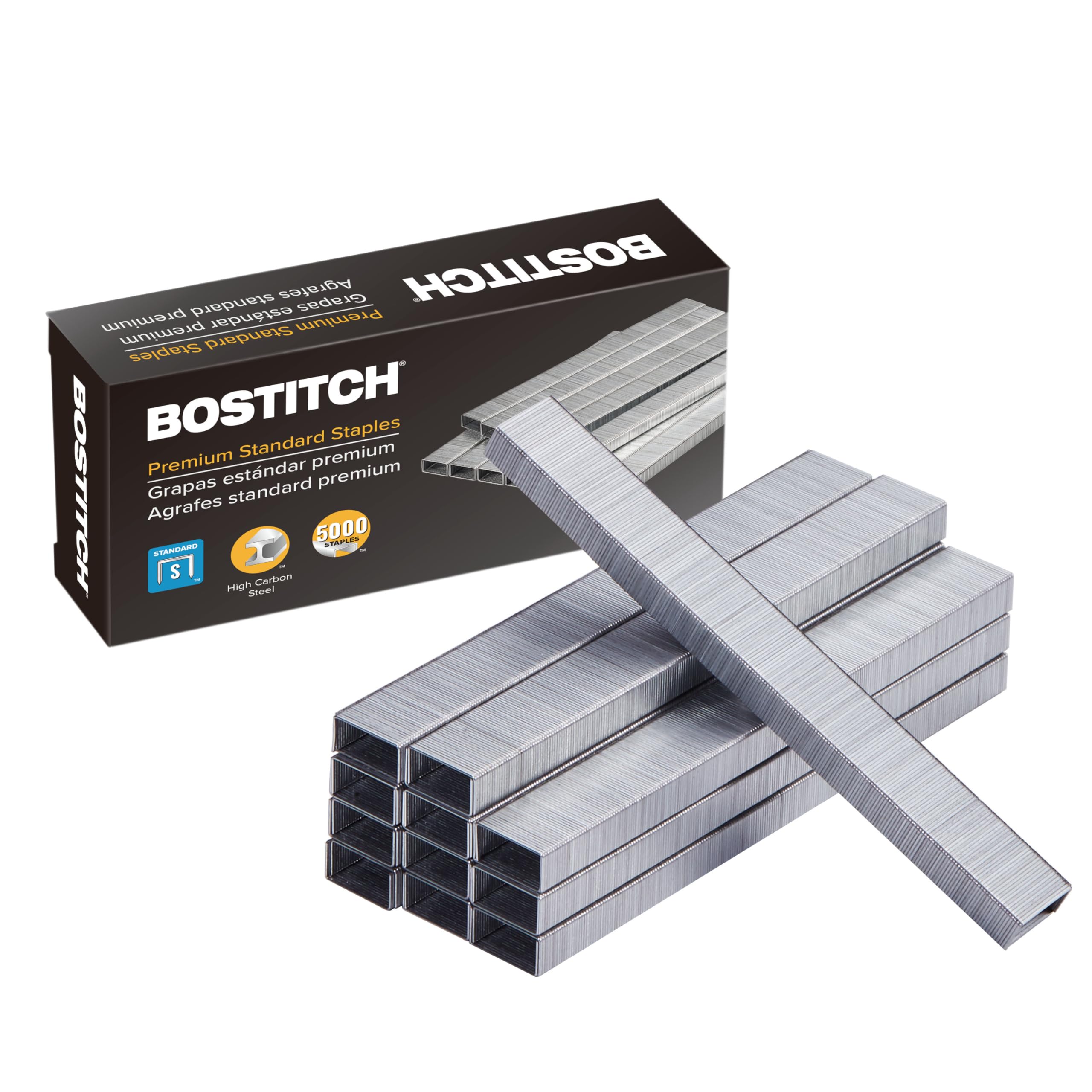 Bostitch Office Premium Standard Staples, 1/4' Full Strip, Box Of 5,000 Staples