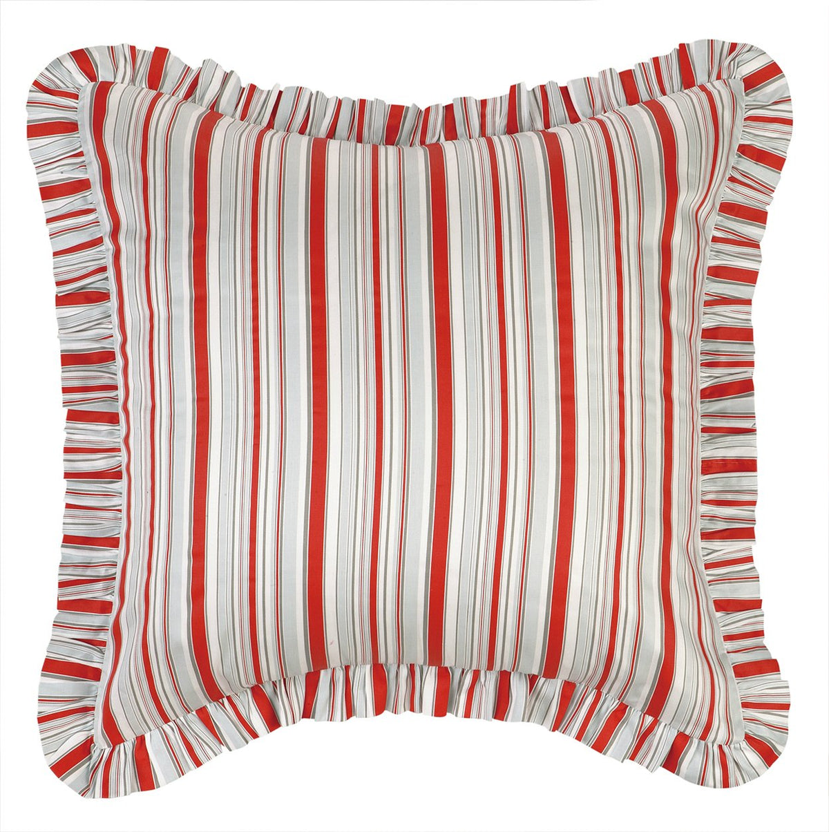 Laurel & Mayfair Jacobean Euro Sham, 26 By 26/2-Inch, Red