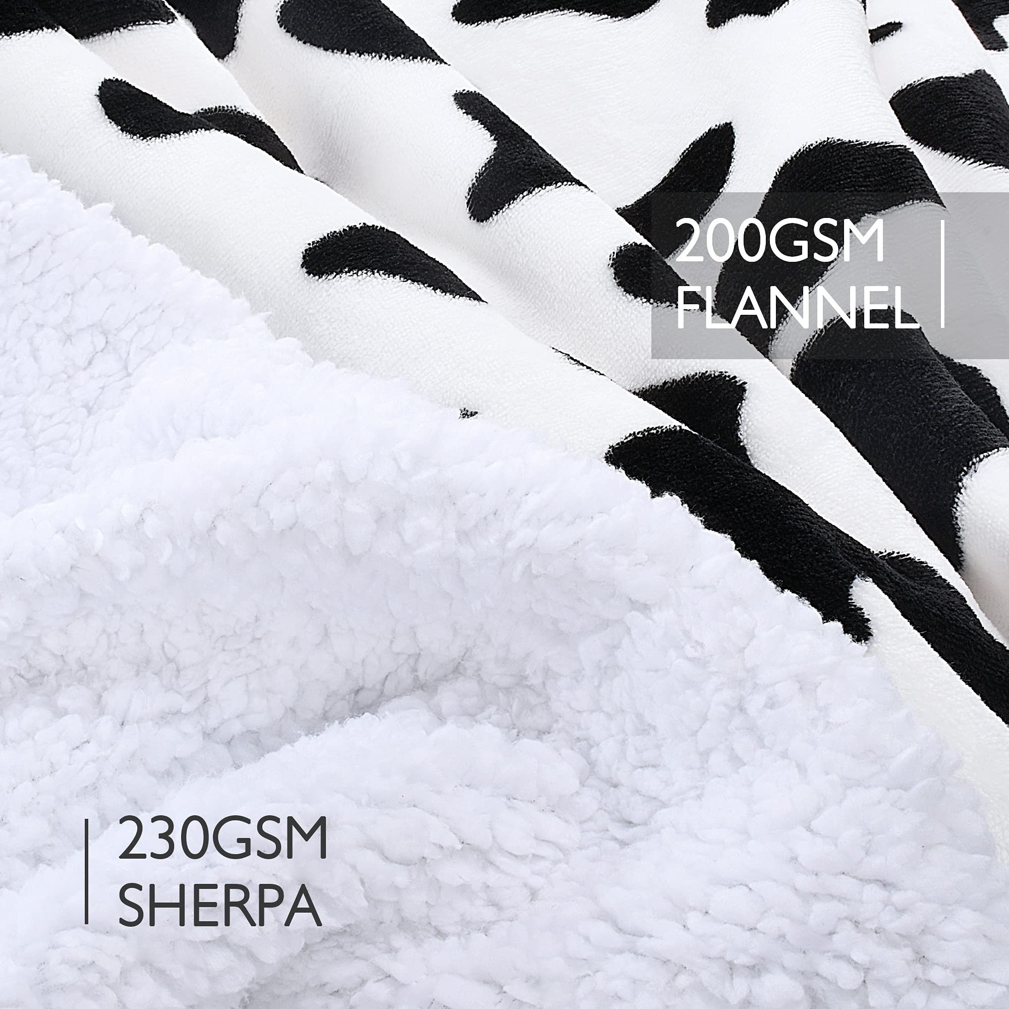 Catalonia Cow Print Oversized Hoodie Blanket Sweatshirt, Comfortable Sherpa Lounging Pullover For Adults Men Women Teenagers Wif