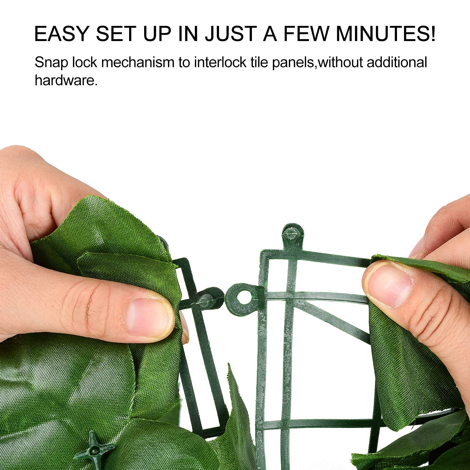 Dearhouse 98.4X39.4In Artificial Ivy Privacy Fence Wall Screen, Artificial Hedges Fence And Faux Ivy Vine Leaf Decoration For Ou