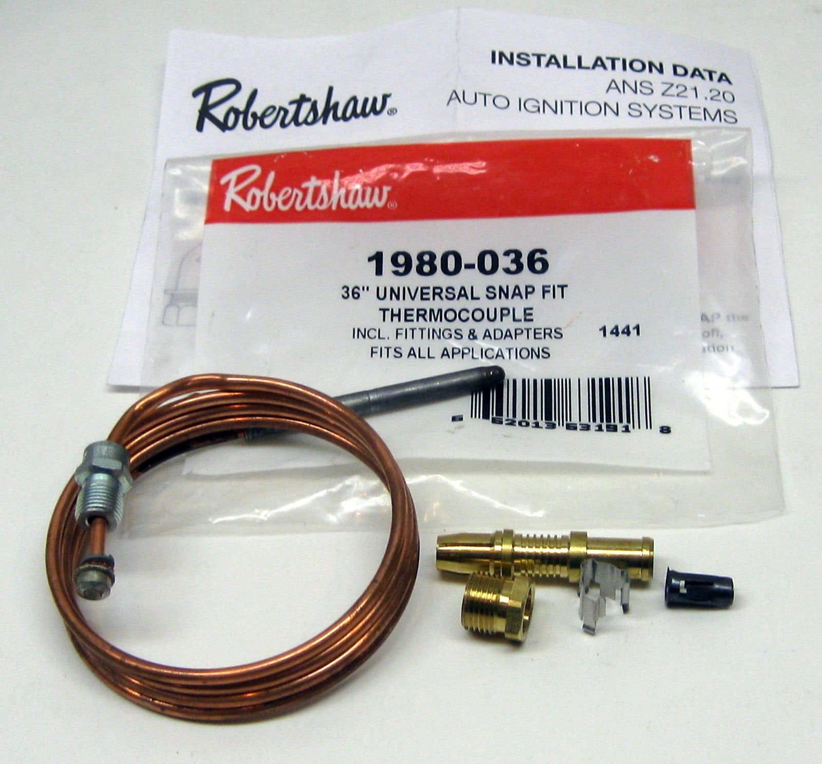 Robertshaw Gas Furnace Pilot Light Thermocouple 1980036
