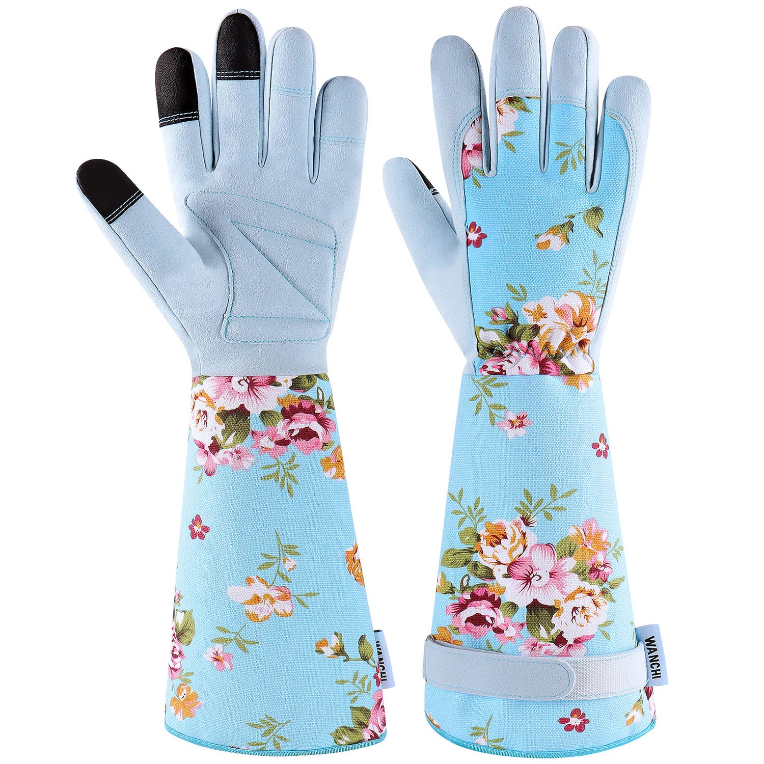 Wanchi Long Garden Gloves For Women Gardening Gloves Thorn Proof Rose Pruning Gloves Women'S Light Protective Work Gloves For Ya