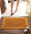 Gavi Enterprise Cotton Twist Design Bath Mat | Anti Slip Anti Skid Backing Floor Rug | Absorbent Soft Tufted Mat for Bathroom Ki