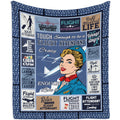 Mubpean Flight Attendant Gifts, Gifts For Flight Attendants Blanket 60'X50', Flight Attendant Essentials Accessories, Birthday
