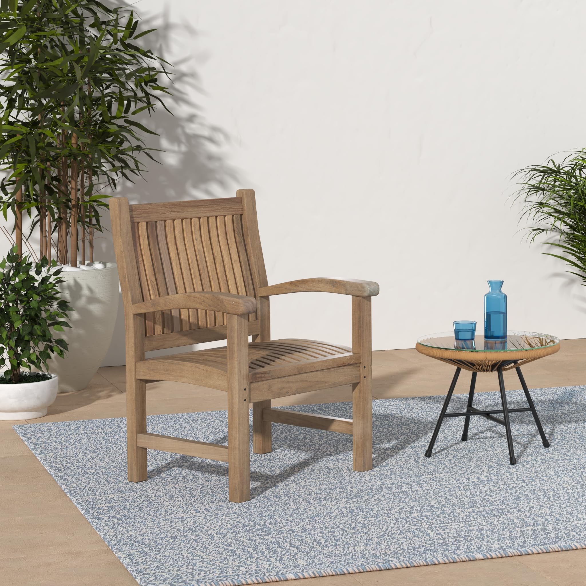 Anderson Teak CHD-112 - No Cushion Sahara Dining Armchair