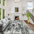 5x7 Area Rugs Washable Rug: Modern Abstract Living Room Rug Soft Anti-Skid Thin Carpet Indoor Floor Non-Shedding Carpets for Bed