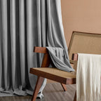 Lazzzy Velvet Grey Blackout Curtains 72 Inches Long Thermal Insulated Drapes For Bedroom Living Room Darkening Window Treatments Rod Pocket 2 Panels