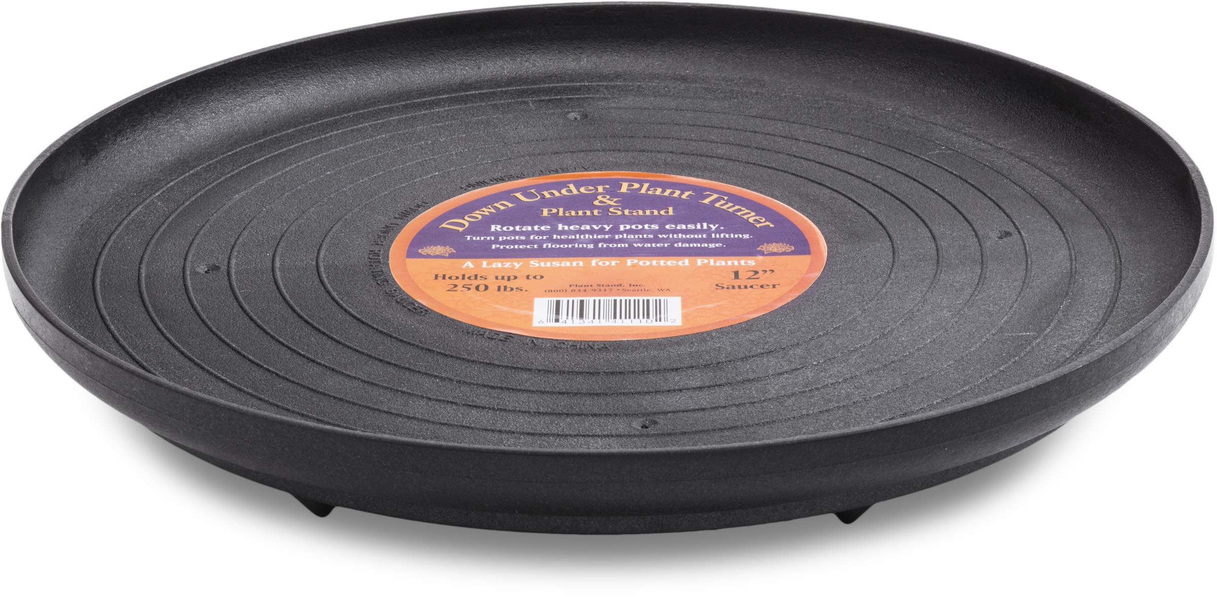 Bosmere S41110 Down Under Plant Turner, Heavy-Duty Rotating Plant Stand, Protects Decks, Wood Floors, Carpet, Tile, 250Lbs Capac