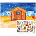 WhatSign Nativity Sticker Advent Calendar for Kids Christmas Advent Calendar 2023 Christian Advent Calendar Religious Christmas 