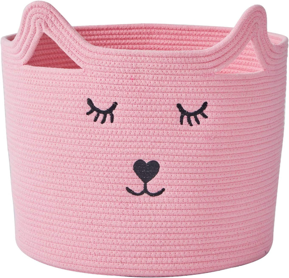 TOO GUDD Cotton Rope Storage Basket, Laundry Basket Organizer for Towels, Blanket, Toys, Clothes, Gifts | Pet Gift Basket for Ca