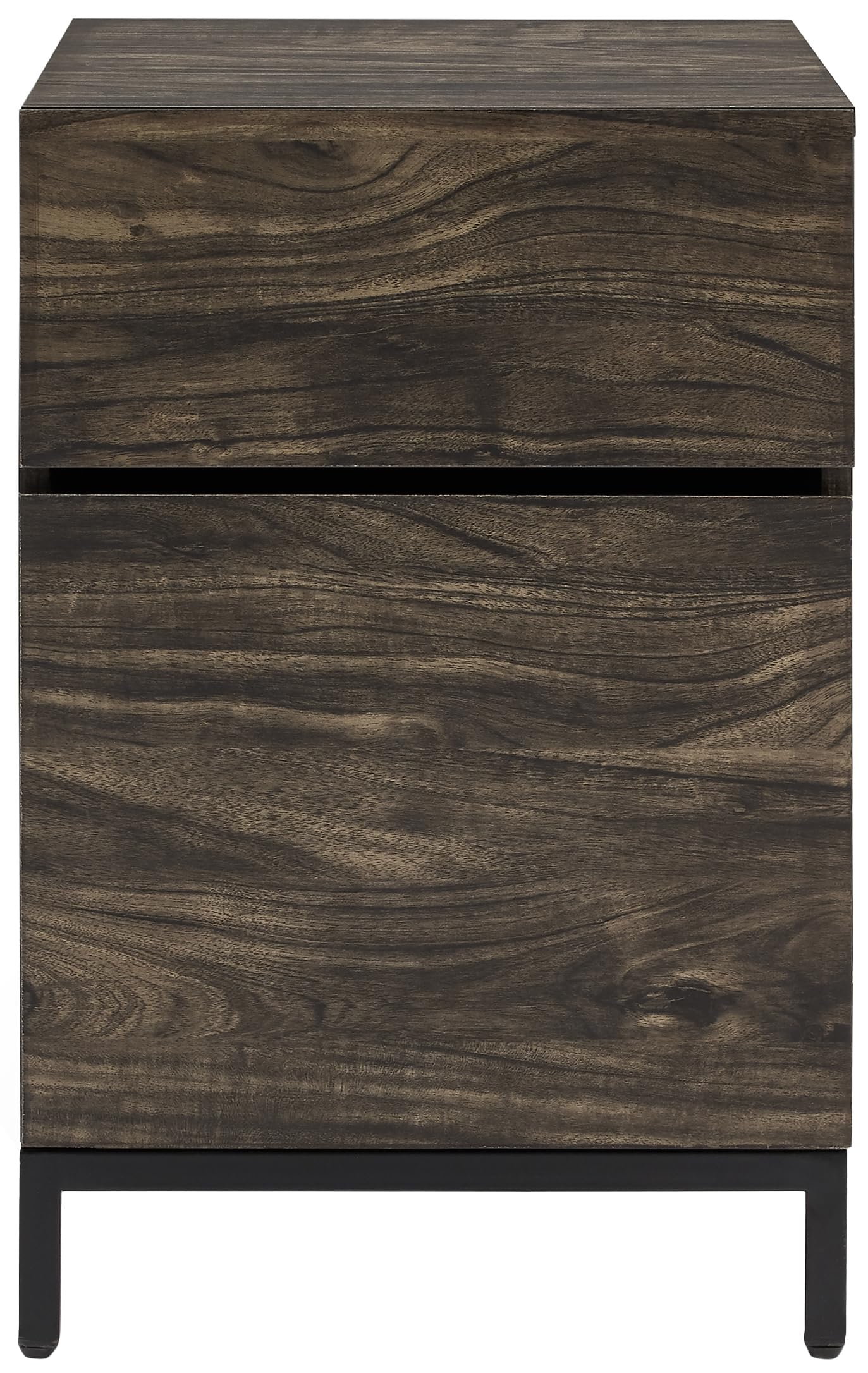 Crosley Furniture Jacobsen File Cabinet for Home Office Organization and Filing Storage, Brown