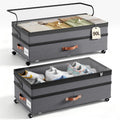 Yecaye 90L Under Bed Storage with Wheels, Height Adjustable, 2 Pack, Grey