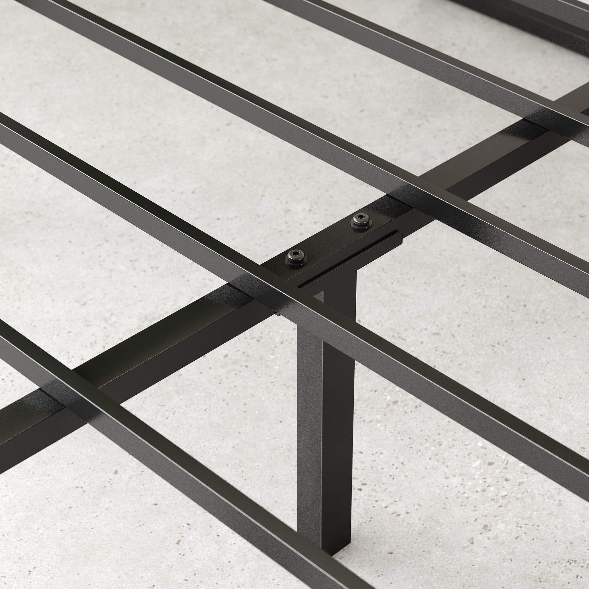 Zinus Lorelai 14 Inch Metal Platform Bed Frame, Mattress Foundation With Steel Slat Support, No Box Spring Needed, Easy Assembly, Queen