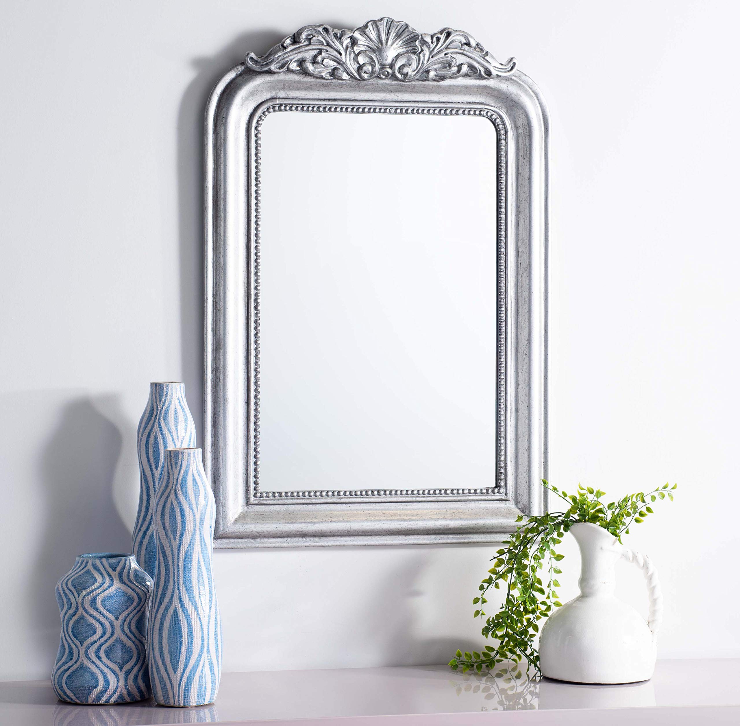 Safavieh Home Collection Wenda 24 x 36-inch Gold Silver Traditional Decorative Mirror