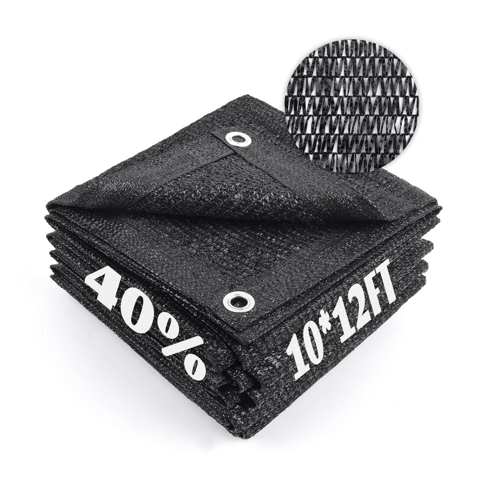 Cool Area 40% Sun Shade Cloth Mesh Tarp with Grommets for Plant Cover 10x12ft Patio Canopy Garden Pergola Greenhouse Car Barn Ke
