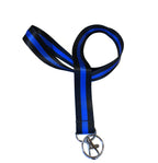 Wigspedia Thin Blue Line Thin Red Line Neck Lanyards Keychain For Key/Id Holder (Thin Blue Line Lanyard)