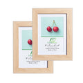 FrameWorks 2-Pack, 5x7 Matted to 4x6 Picture Frame, Natural Oak - Classic Photo Frame with Tempered Glass, Picture Frame with Cl