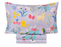 Scientific Sleep Kitty Cats Flowers Girls Kids Teen Girls 100% Cotton Twin Bed Sheet Set, Flat Sheet & Fitted Sheet & Pillowcase