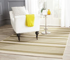 Safavieh Courtyard Collection Area Rug - 5'3'' X 7'7'', Brown & Bone, Stripe Design, Non-Shedding & Easy Care, Indoor/Outdoor &