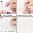 Oterri Clear Writing Desk Pad, 31.5X15.7    Heat Resistant Waterproof Pvc Round Edge Durable Desk Protect Mat, Anti-Static Writi