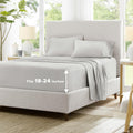 Comfort Spaces Extra Deep Pocket Cooling Sheets - Queen Size, Fits Up to 24 Mattress, Moisture Wicking Coolmax, Soft, Colorfast 