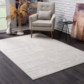 HomeRoots Grey 100% Polypropylene 2’ x 3’ Modern Gray Distressed Scatter Rug