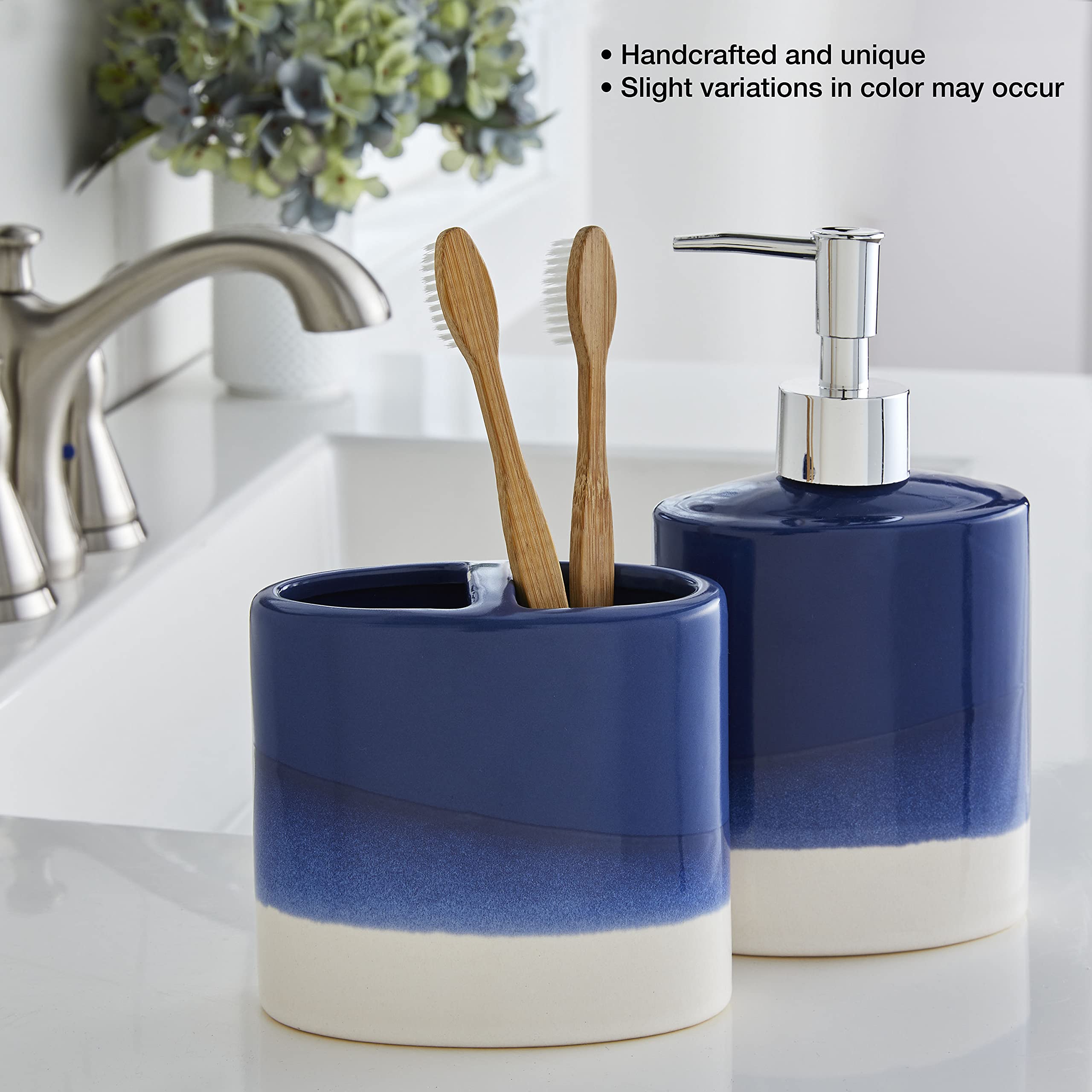 Skl Home By Saturday Knight Ltd. Alanya Toothbrush Holder, Blue