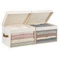 StorageWorks Fabric Storage Bins with Lids, Large Closet Storage Bins