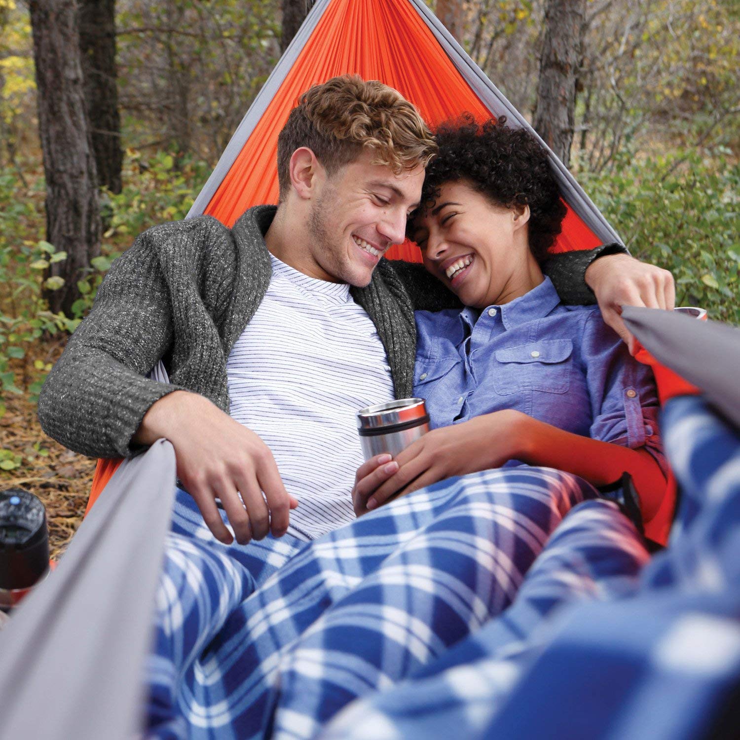 Coghlan'S Double Parachute Hammock, Orange/Grey