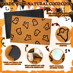 Ceenna Halloween Doormat Coir Ghost Welcome Doormat Funny Halloween Ghost Door Mat With Anti-Slip Rubber Non Slip Floor Doormat