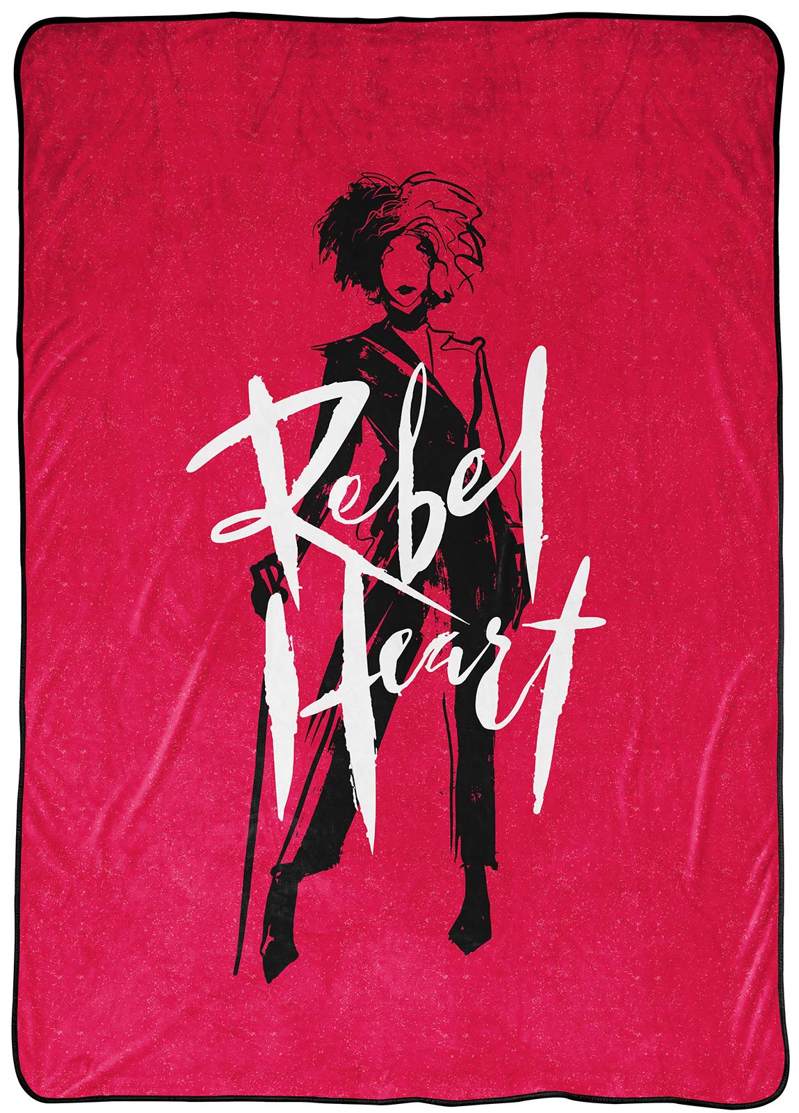 Jay Franco Disney Cruella Rebel Heart Blanket - Measures 62 X 90 Inches, Kids Bedding - Fade Resistant Super Soft Fleece