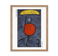 Poster Master Vintage Illustration Poster - Retro Surrealism Print - With Umbrella, Abstract - Gift for Artist, Friend, Housewar