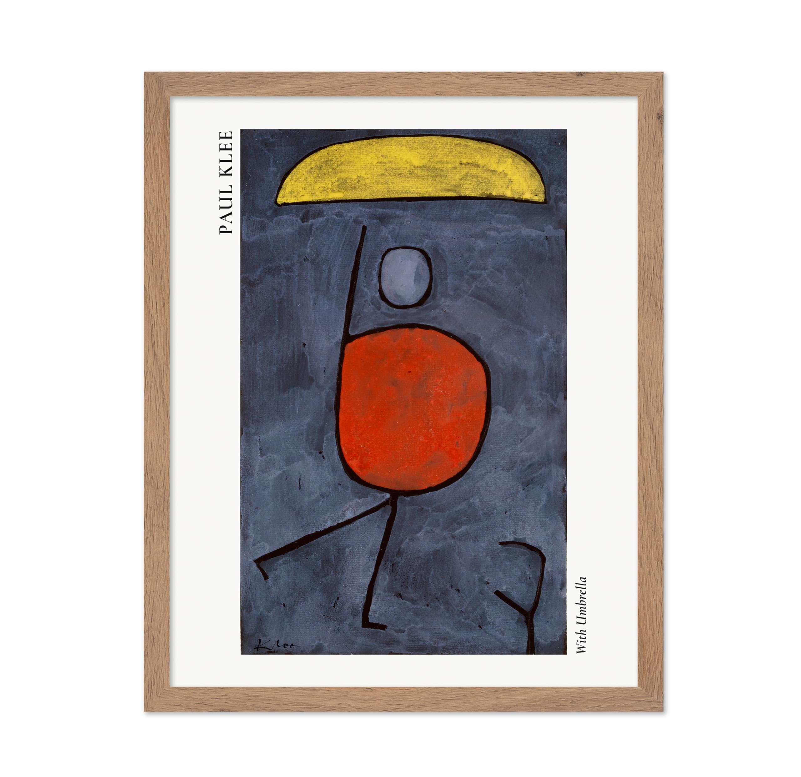 Poster Master Vintage Illustration Poster - Retro Surrealism Print - With Umbrella, Abstract - Gift for Artist, Friend, Housewar