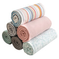 Special Sg Glory Fleece Throw Blanket Set Bulk For Travel Kids Outdoor Wedding Pet (Assorted #2, Pack Of 6 50X60 Inches)