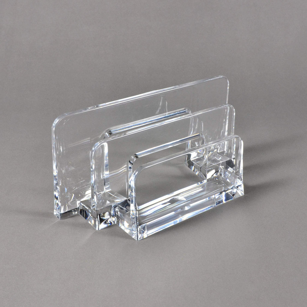 Com.Top - Acrylic Letter Sorter Little File Folder Sorter (2 Pack) For Paper, Letter, Envelope, Office File Organizer, Office Su