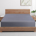 Bamboo Viscose Cooling Fitted Sheet Full Size Only, 400 Thread Count, 16'' Deep Pocket Cooling Bottom Sheets For Hot Sleeper, Si