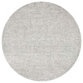 Overstock Alora Decor London 8' Round Solid Gray/Gray/Rust/Blue Hand-Tufted Area Rug