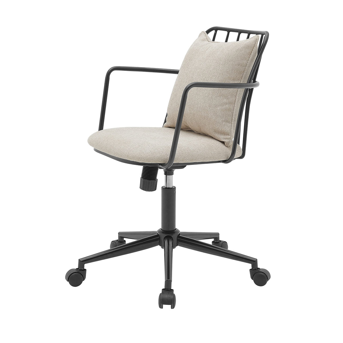 npd furniture and more Edison KD Fabric Office Chair, Beige