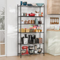 TexRo Metal Rack For Kitchen Storage  Adjustable Iron Shelf With Wheels | Heavy Duty Steel Stand For Storage Multipurpose | 6 