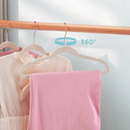 Tonswachic Baby Velvet Hangers 30 Pack - 11'' Inch Premium Non Slip Kids Felt Hangers For Clothes - Ultra Thin Baby Felt Hangers
