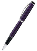 Xezo Incognito Rollerball Pen, Fine Point. Purple Layered Lacquer With Pure Platinum Plating. Handcrafted, Limited Edition, Seri